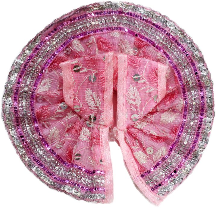 Light Pink Lace Ladoo Gopal Poahak / Dress Thakorji - Gopal (800x800), Png Download