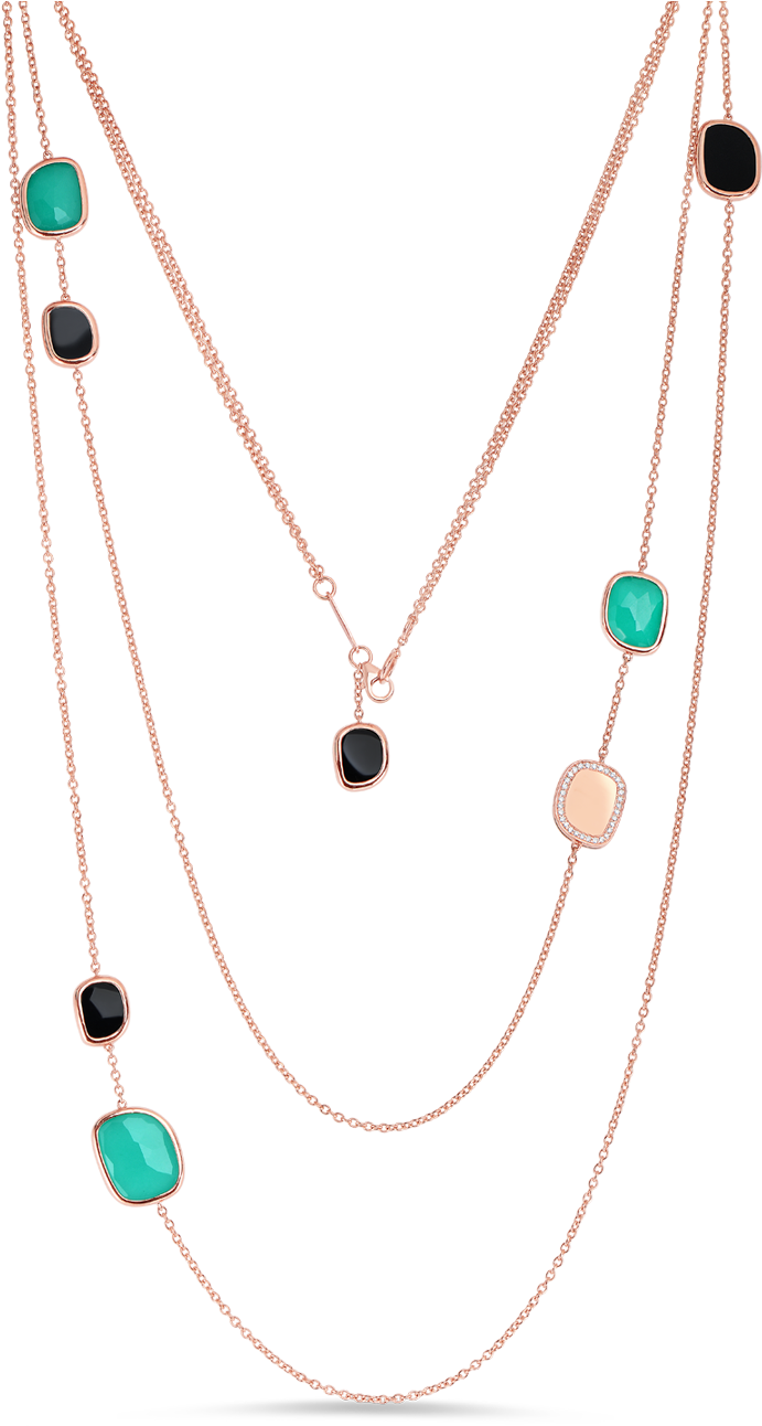 Black Jadestation Necklace With Black Jade, Agate And - Earring (1600x1600), Png Download