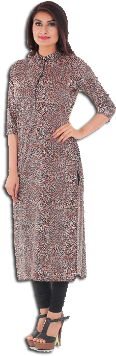 1 - Kurti Design For Ladies (700x800), Png Download