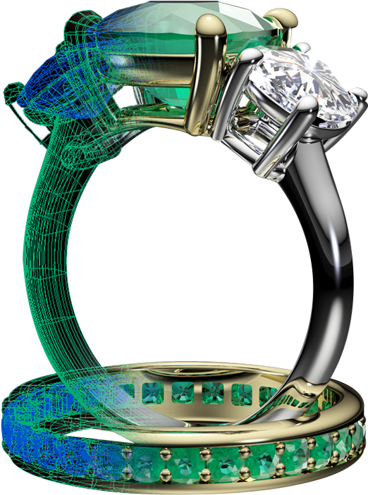 Cad Jewellery Png Design (547x737), Png Download