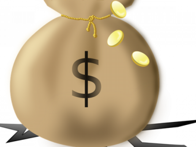 Dollar Clipart Sack - Coin Bags Clipart Transparent (640x480), Png Download