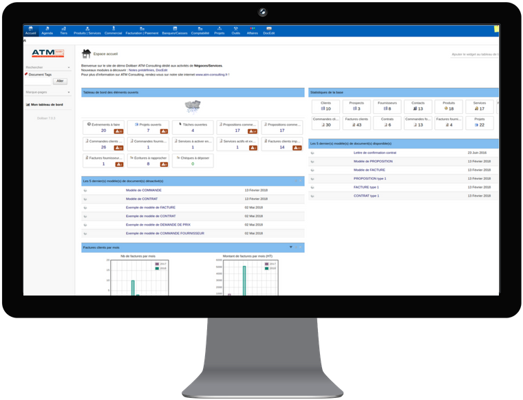 Demo En Ligne Atm Consulting - Management Portal (772x597), Png Download