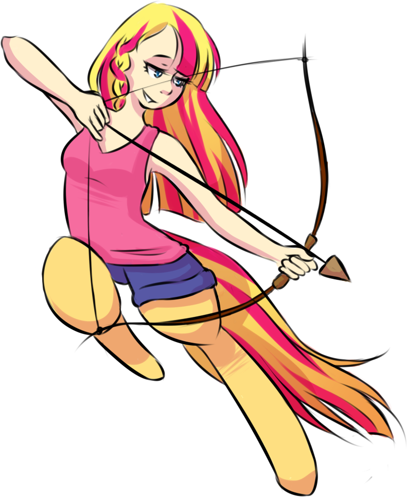 Archery, Arrow, Artist - Bow And Arrow (961x1267), Png Download