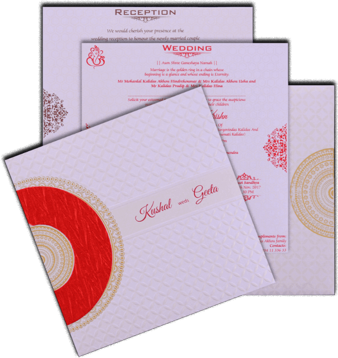 Hindu Wedding Cards - Paper (700x700), Png Download