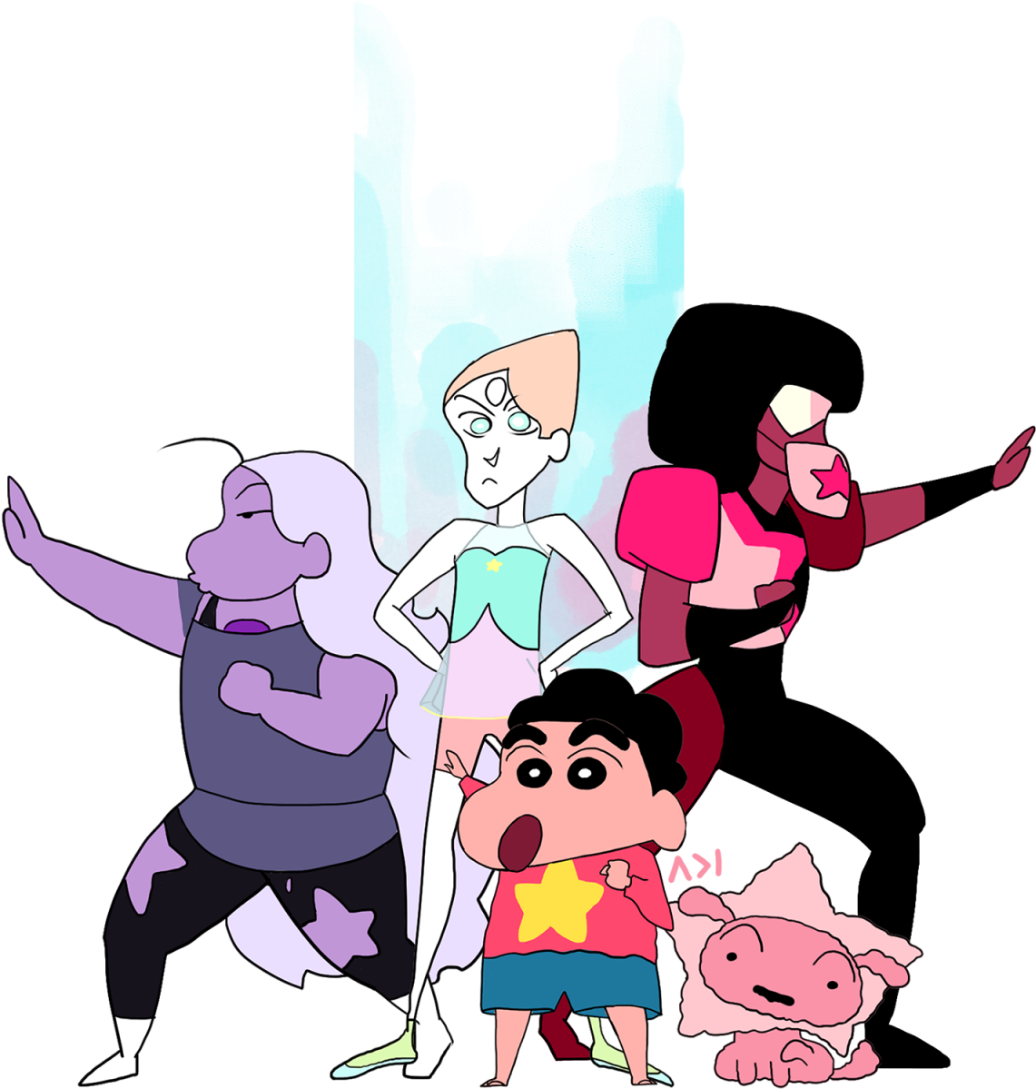 Shinchan Universe - Shin Chan De Adulto (1200x1200), Png Download