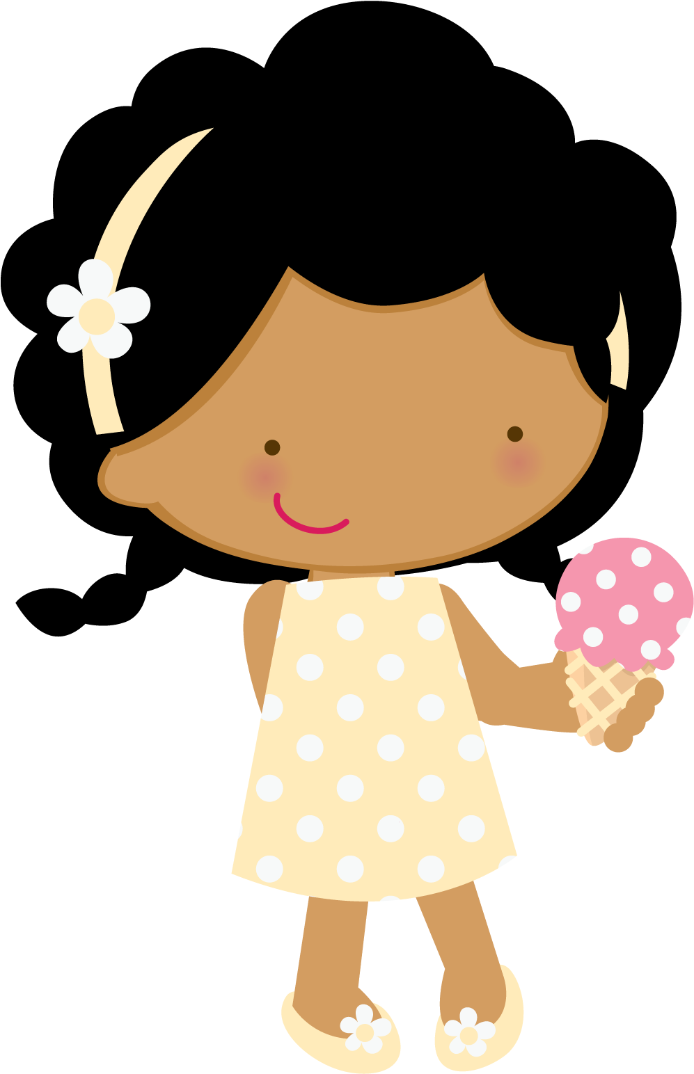 Zwd Ice Cream - Meninas Com Sorvete Desenho (1160x1657), Png Download