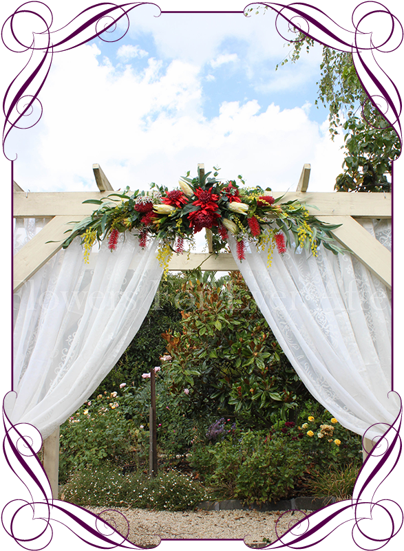 Flower Garland For Wedding Arch Katherine Arbor Table - Arch (608x822), Png Download