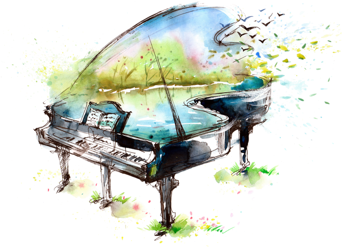 Süsler Ayraclar, Imzalar,png Güzel Resimler,tema Malzemeleri, - Piano Art (800x554), Png Download