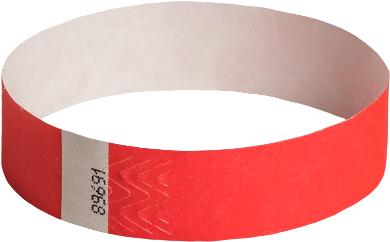 500 Pack Bright Red Tyvek Wristbands - Wristband (800x801), Png Download