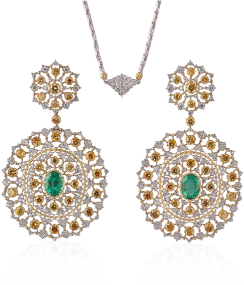 Rugiada Pendant Earrings - Earring (570x570), Png Download