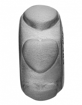 Love Spacer In Silver - Ladies Christina Sterling Silver Love Stopper Bead (480x360), Png Download