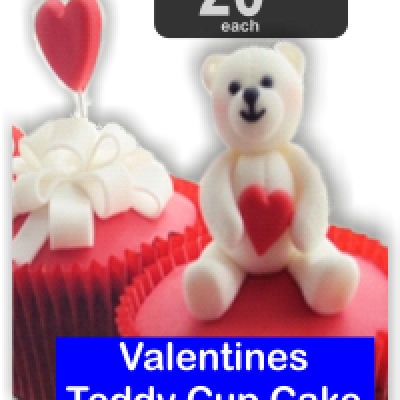 Zoom Valentines Teddy Cupcake Png - Teddy Bear (400x400), Png Download