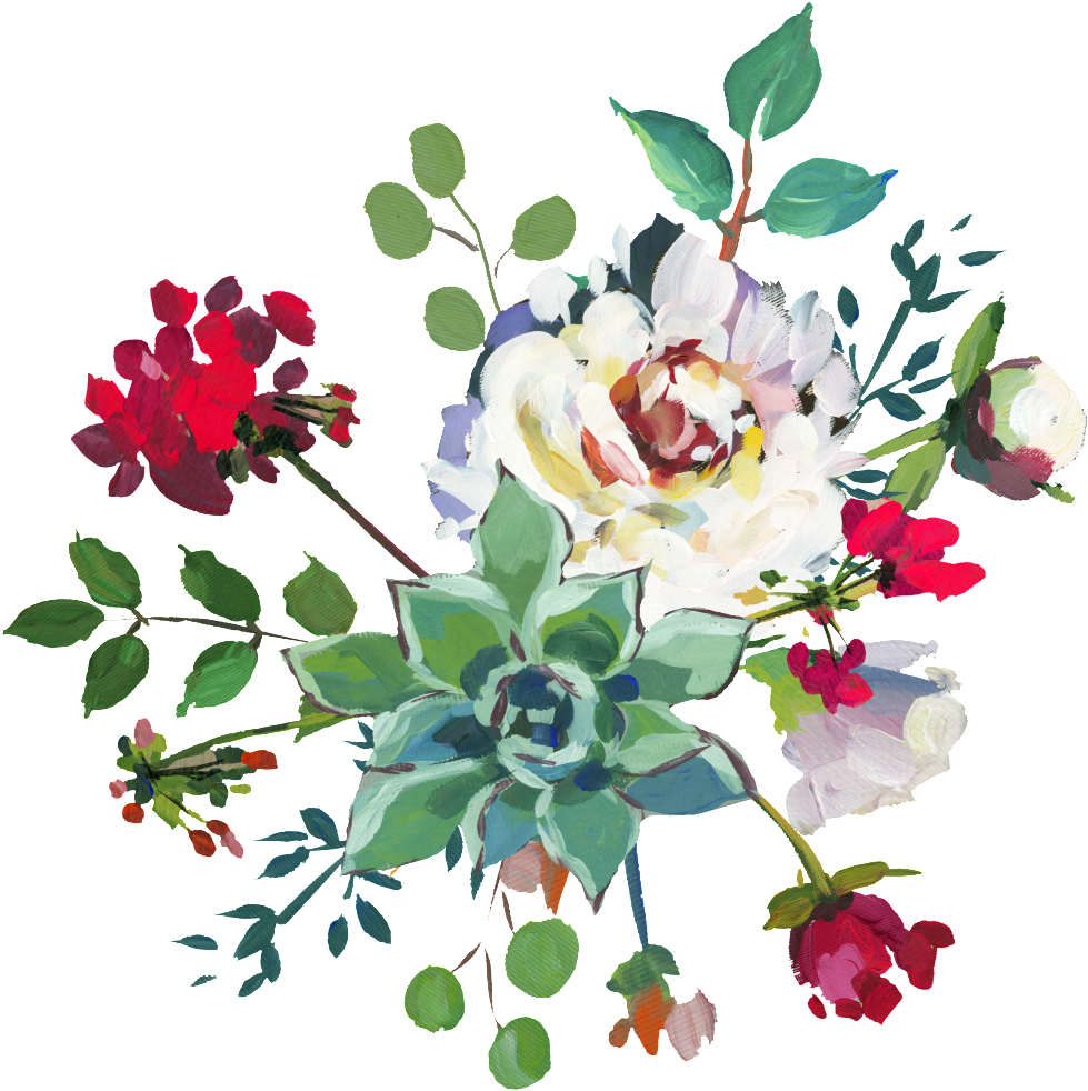 Hand Painted White Peony Flower Png Transparent This - Monogrammed Spring Floral Wreath Note Cards (1024x1024), Png Download