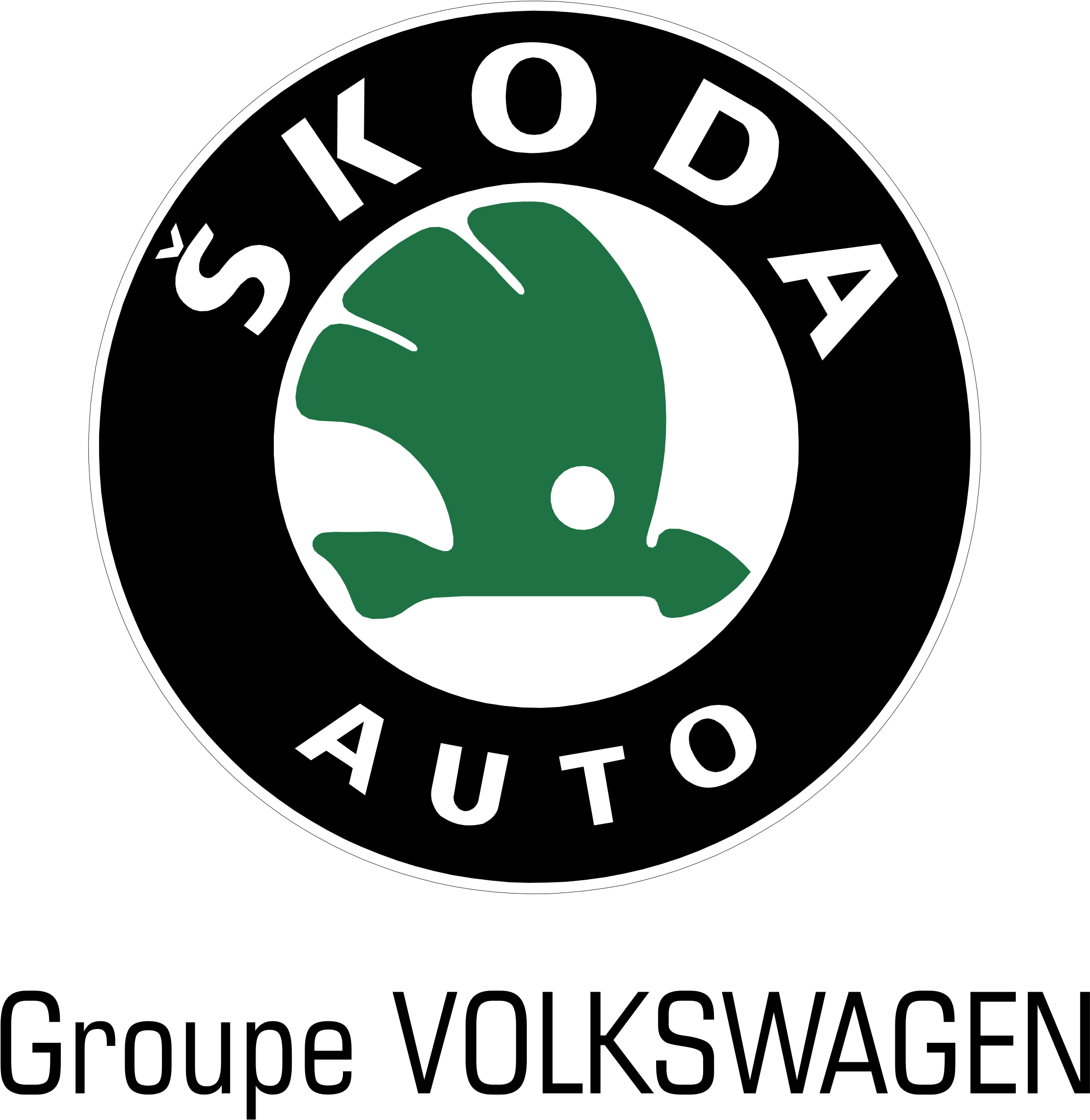Skoda Auto Logo Png Transparent - Skoda Auto Logo (2400x2400), Png Download