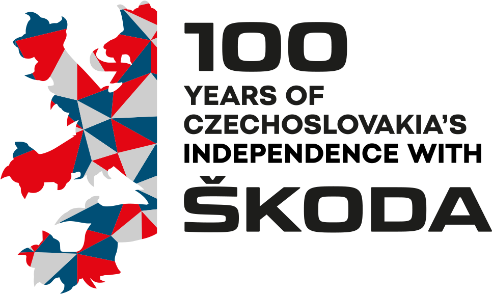 The Pattern Resembles A Lion, One Of The Czech State - Logo Skoda 100 Let (1000x600), Png Download