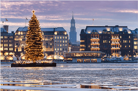 Portal Systems Wishes You A Merry Christmas - Weihnachtsmarkt Hamburg Jungfernstieg (600x400), Png Download