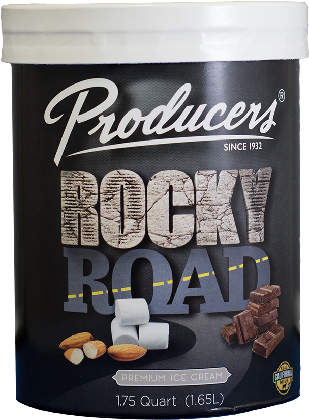 Rocky Road Ice Cream - Producers Dairy Foods, Inc. (800x935), Png Download