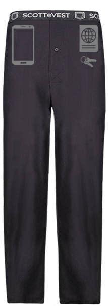 Pajama Pant Pajama Pant - Trousers (486x621), Png Download
