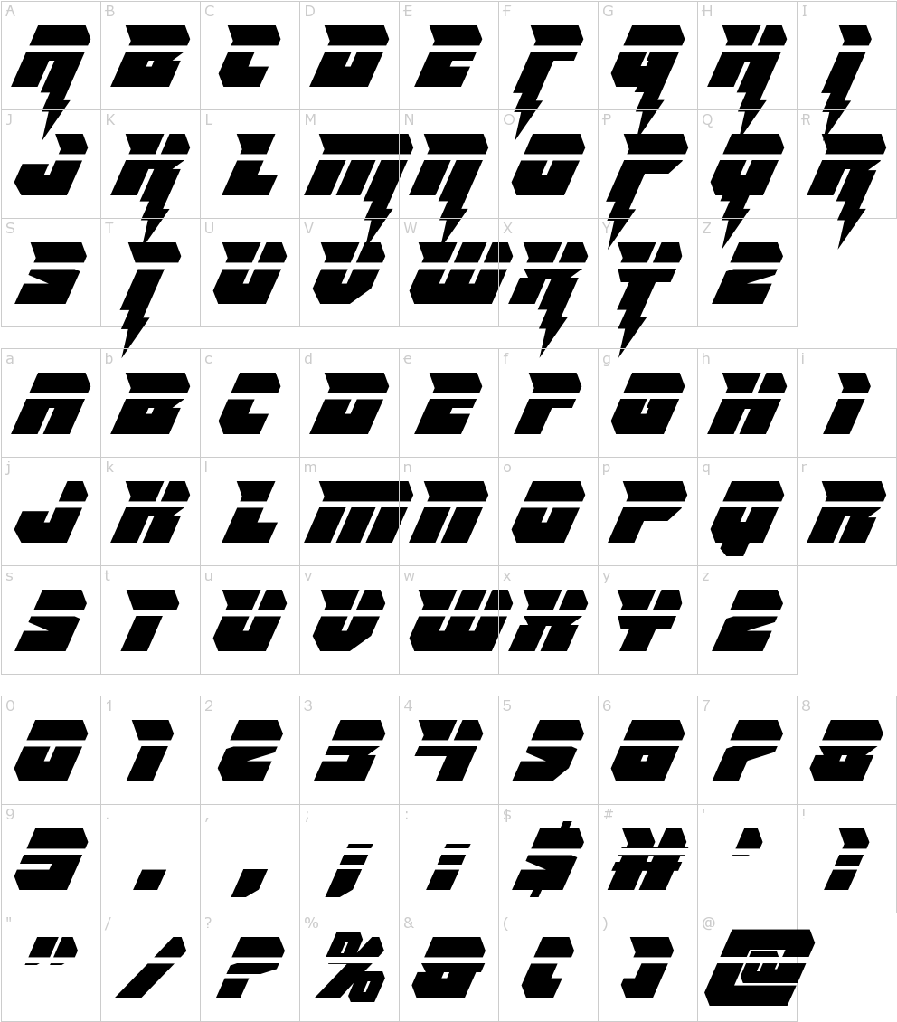 Thunder Titan Font (1000x1150), Png Download