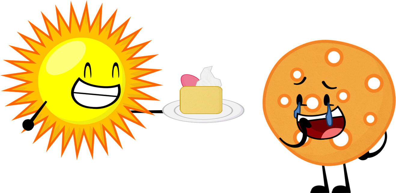 Sunny Giving Cracker A Sponge Cake - Virtual And Optical Illusion (1352x664), Png Download