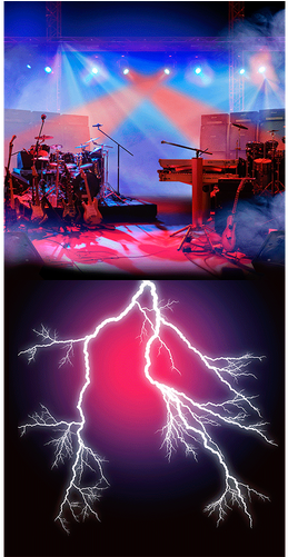 Rock Stage Blue Tones - Foot (500x500), Png Download