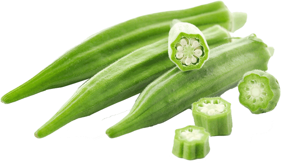 Ladyfinger Png - Emerald Okra - 100 Seeds - Spineless (1000x1000), Png Download
