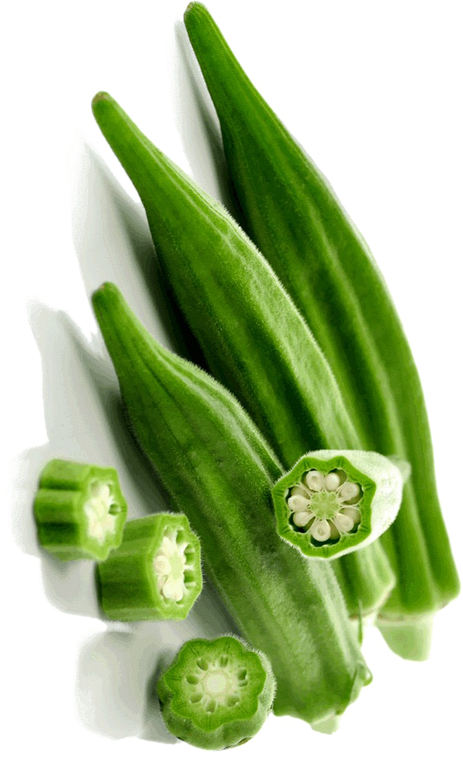 Lady Finger Png Image - Emerald Okra - 100 Seeds - Spineless (700x1125), Png Download