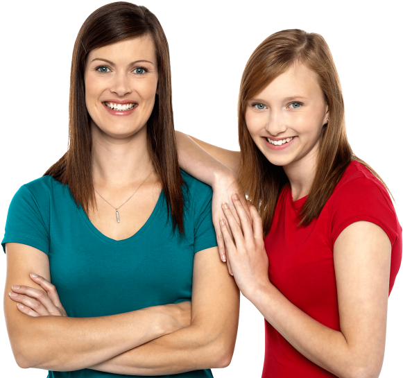Free Png Teenage Girl Png Images Transparent - Mother And Daughter Find (850x566), Png Download