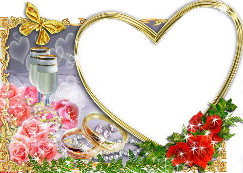 Wedding Golden Border Png - Marco Bodas De Oro (498x354), Png Download