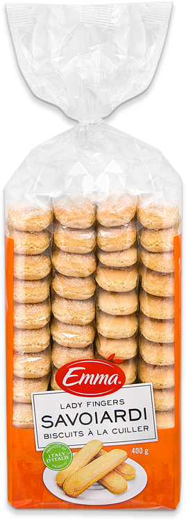 Packaging For Emma Savoiardi Biscuits - Ladyfinger (268x749), Png Download