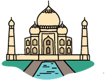 Awesome Taj Mahal Clipart Clip Art Taj Mahal Clipart - Taj Mahal Clipart Png (402x399), Png Download
