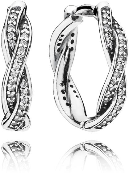 290576cz-1 Sw=450&sh=450&sm=fit - Pandora 290576cz Twist Of Fate Earrings (999x999), Png Download