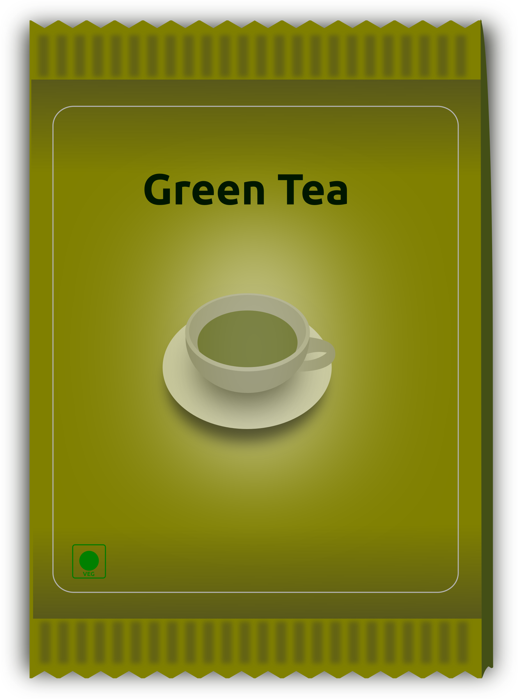 This Free Icons Png Design Of Green Tea Sachet (1780x2400), Png Download
