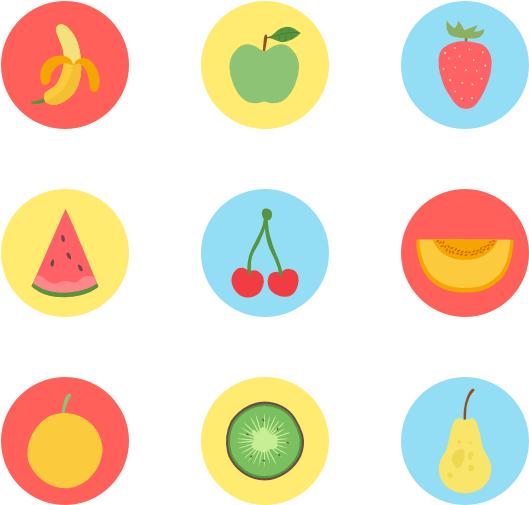 50 Fruit Icon Packs - Icon Em Png Frutas (600x564), Png Download