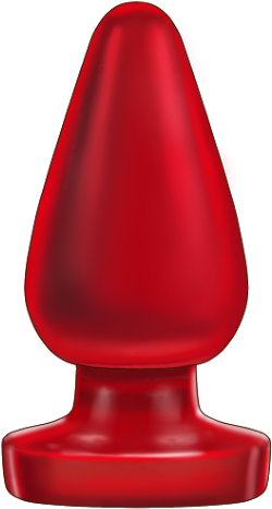Anal plug S Pleasures Red Transparent (10,3 cm) (10,2 cm)