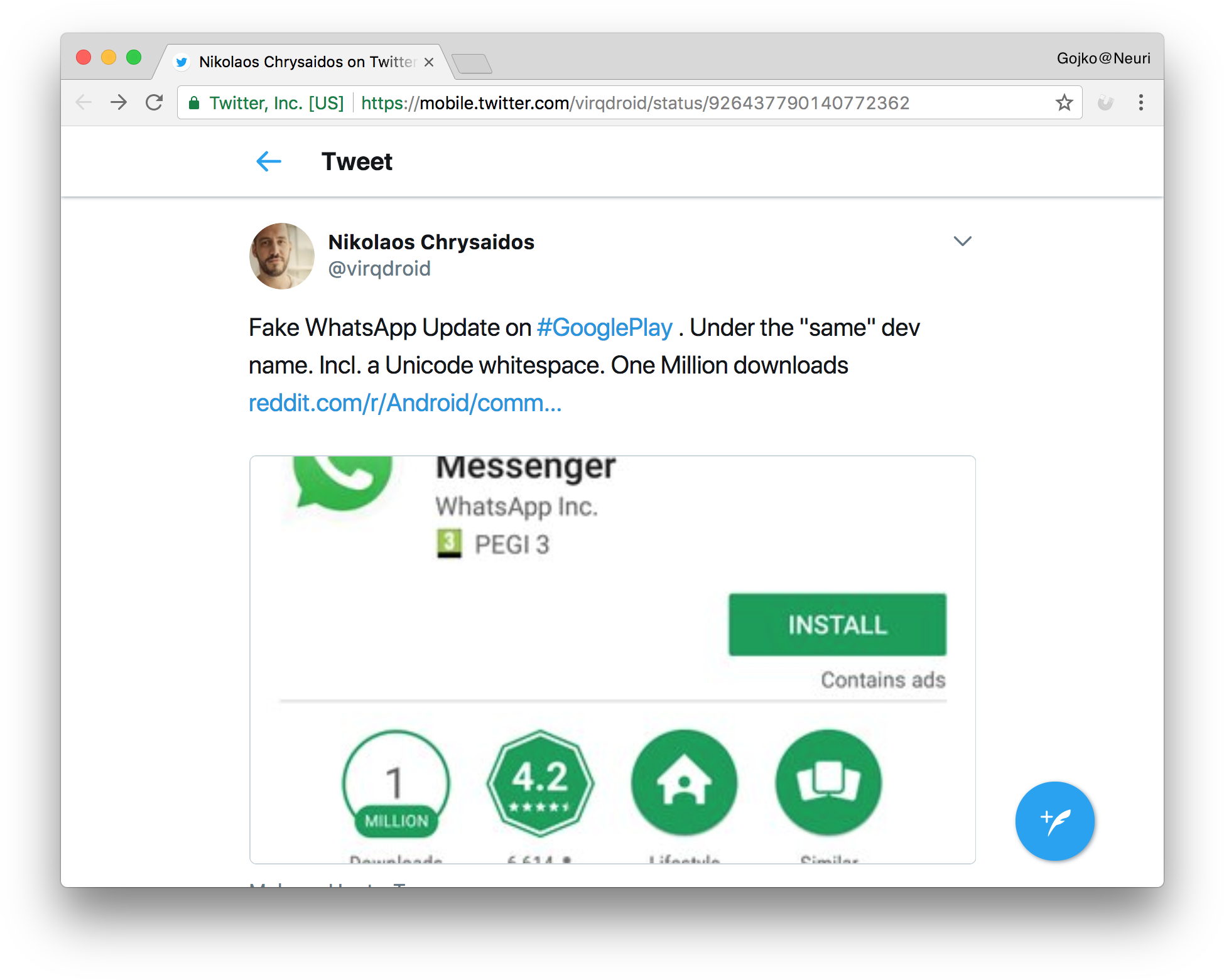 The Scammers Were Able To Avoid Validation By Including - Update Whatsapp Messenger Fake (1980x1584), Png Download