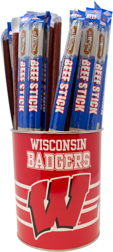 Old Wisconsin Badger Beef Pepperoni Tin - Beef (1000x1000), Png Download