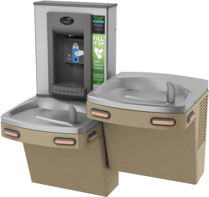 Bi-level Versacooler Ii W/ Electronic Bottle Filler - Oasis Water Bottle Filling Station (800x800), Png Download