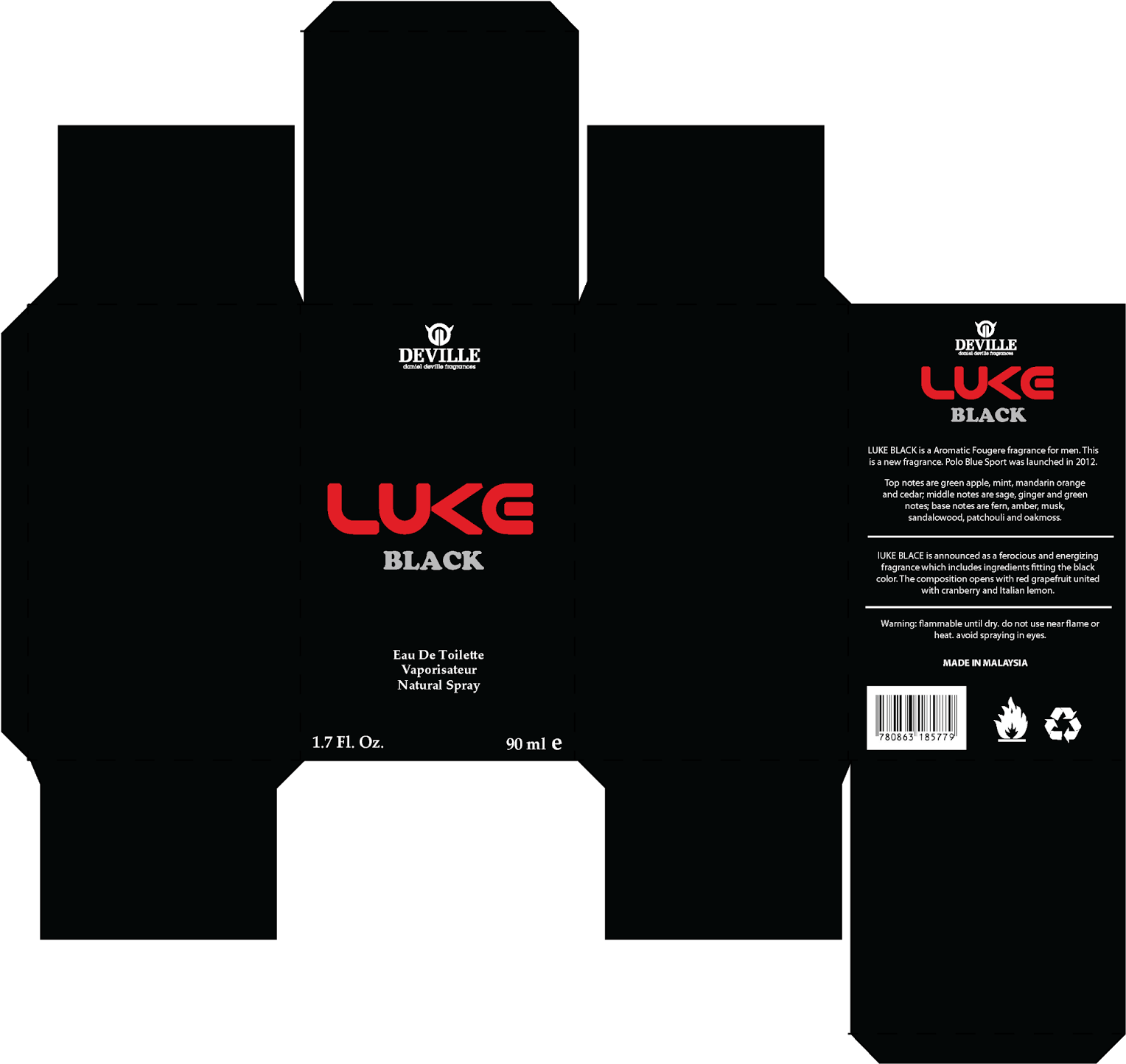 Perfume Packaging Design Templates (1600x1502), Png Download