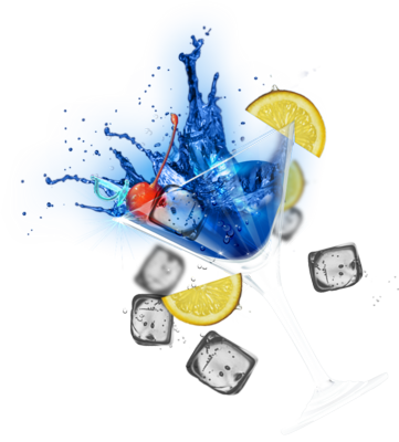 Drink Splash Vector - Blue Drink Splash Png (361x400), Png Download