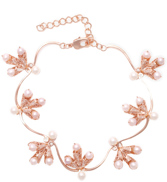 Pearl Bud Necklace - Necklace (554x706), Png Download