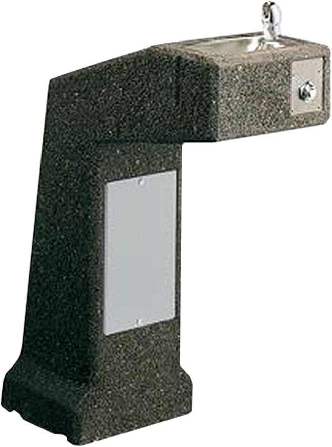 Elkay - Stainless Outdoor Drinking Fountain (833x1162), Png Download