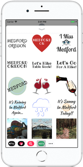 Medford Oregon Sticker App Youtube Video - Mobile Phone (310x552), Png Download