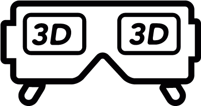 3d Glasses Vector - Film (400x400), Png Download