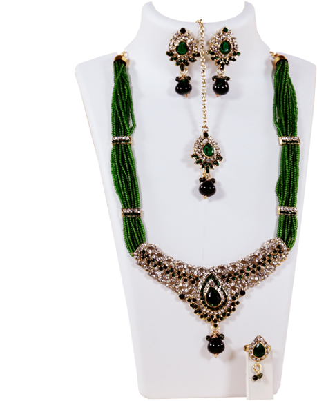 Unique Ethnic Indian Pearl Necklace - Necklace (600x600), Png Download