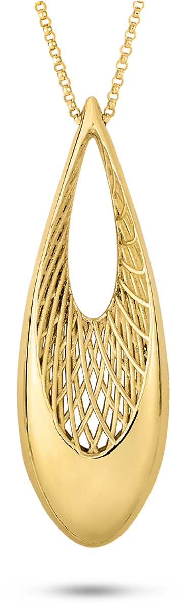 Handcrafted Designer K Gold Italian Jewelry Roberto - Pendant (1600x1600), Png Download
