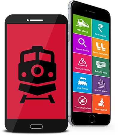 Avail Indian Railway Information At Your Fingertips - App Booking Train (395x449), Png Download