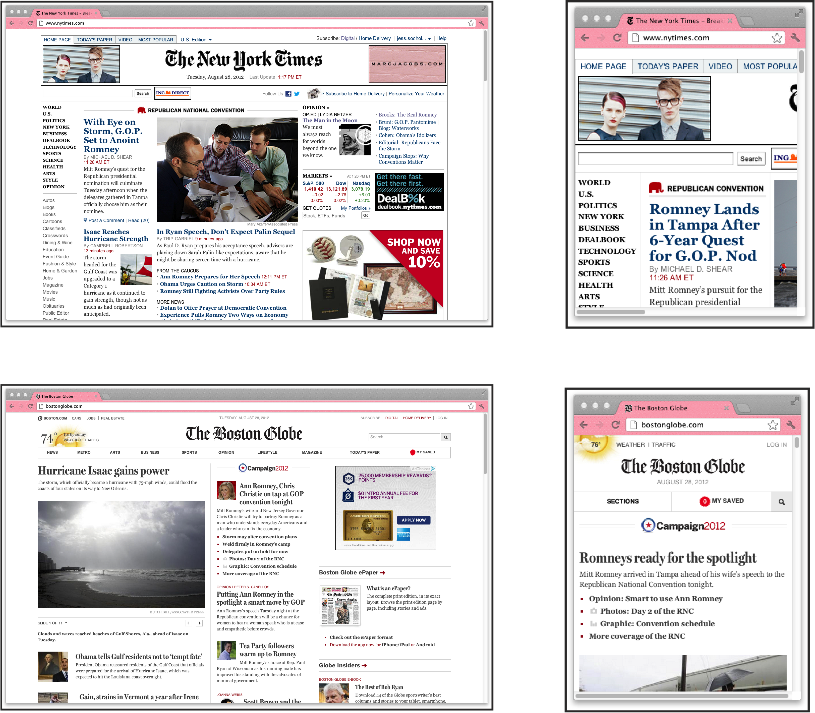 Window Of Two News Sites, The New York Times And The - New York Times (815x713), Png Download