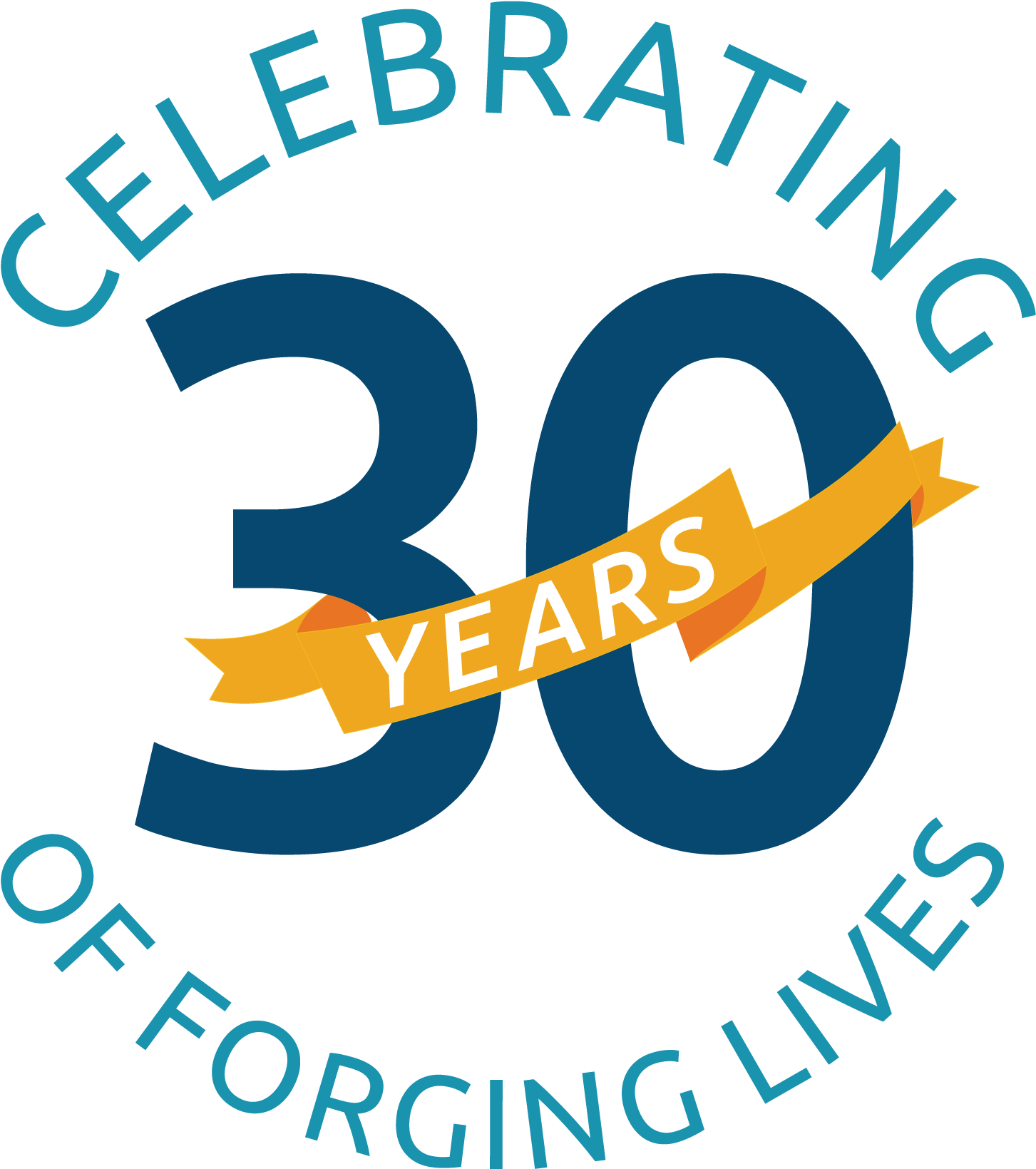 Thirty Years Ago Forge Was Born - Celebrating 20 Years Logo (1584x1725), Png Download