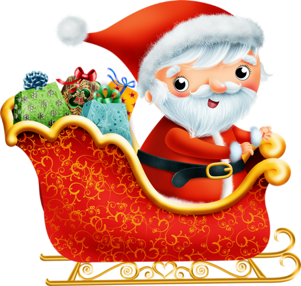 Père Noël Png - Santa Claus (600x570), Png Download